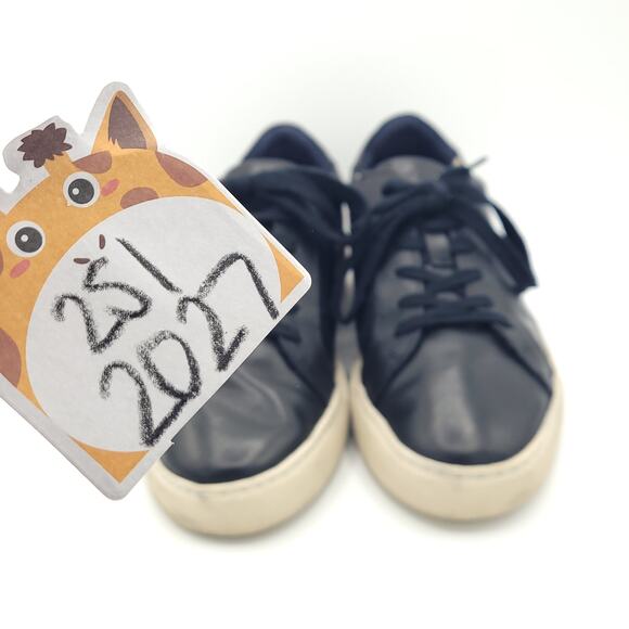 Banana Republic Rich Black Leather Lace Up Shoes Mens Size 9 - Picture 8 of 9